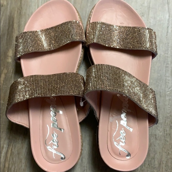 used Free People Harper Gem Slide Platform Sandal - Picture 3 of 7